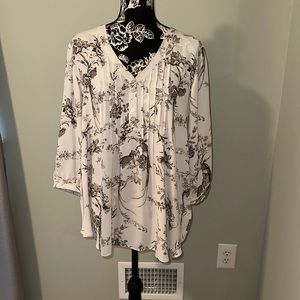 🧡🍁🧡 Lovely Rose & Olive 1X Top